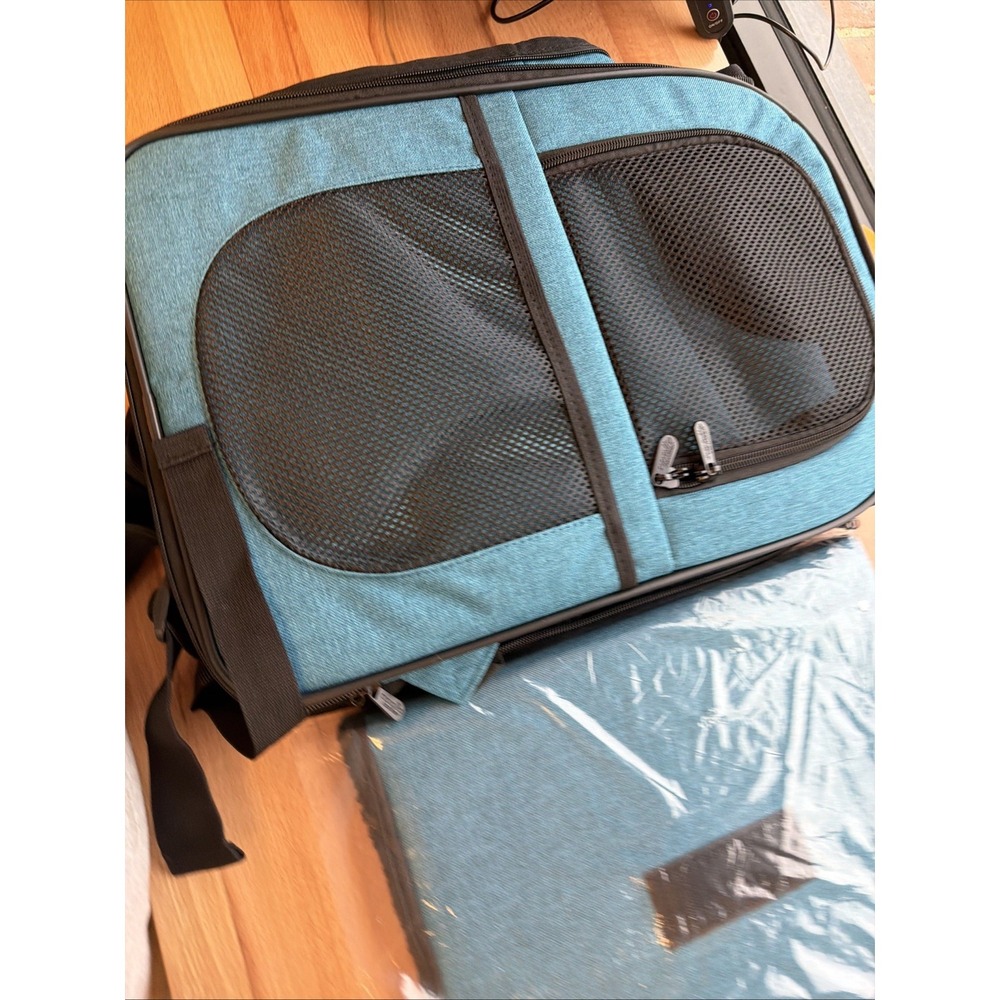 Apollo Walker Pet Carrier Backpack for Small Dog / Puppy or Sm/Med/Lg Cat ~ Teal